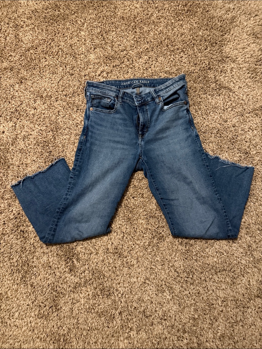 American Eagle Outfitters Women’s Medium Blue Straight Leg Jeans